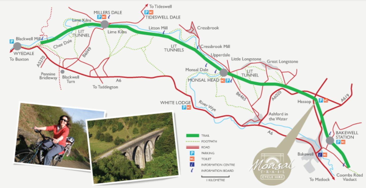 Monsal trail map